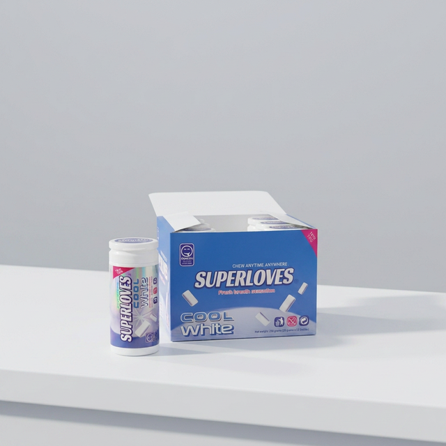 SuperLoves Fruity Bubble Gum 28g Portable Bottle Bulk Bottles