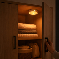 360 °   Lampe à détecteur de mouvement automatique, LED à intensité variable, rechargeable, magnétique, lampe de nuit, lampe murale, lampe de placard de cuisine