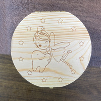 Boîte à souvenirs en bois pour les dents de lait des bébés, personnalisable, organiseur de rangement pour les dents de lait, premier souvenir de dents de lait perdues, boîte à souvenirs pour les dents de lait