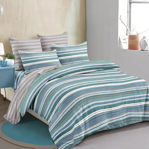 Il prezzo del cotone caldo levigato in cotone ipoallergenicrule e resistente allo sbiadimento copripiumino letto letto piatto con fodera di cuscino Set di biancheria da letto - Product Image 1