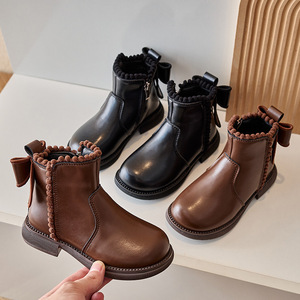 Zapatos para Niños, Otoño Invierno, Nuevas Botas de Invierno para Niños, Botas de Felpa para Niños, Botas de Tobillo Británicas a la Moda, Botas de Fiesta para Niños - Product Image 6