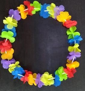 Summer Beach Vocation Party Favors Hawaiian <strong>Lei</strong> Garlands Multicolored Hula Luau Leis - Product Image 3