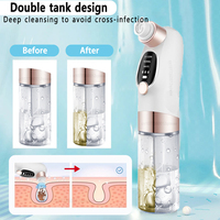 Extracteur de points noirs et nettoyeur de pores électrique pour le visage, anti-acné, rechargeable par USB, à circulation d'eau