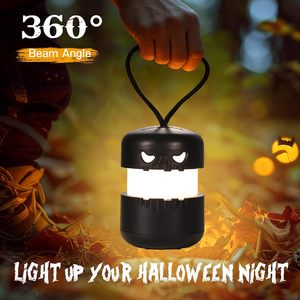 EverBrite Halloween Skull <b>Lantern</b> 3-Pack <b>Battery</b> <b>Powered</b> LED Indoor Decoration - Product Image 4