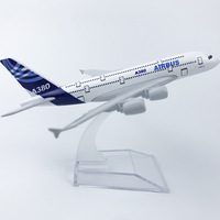 Ensemble de modèles d'avions en alliage de 16 cm, Boeing 747/787, Airbus A380, A320, A350, A340, A330, collection d'avions moulés sous pression avec support d'exposition