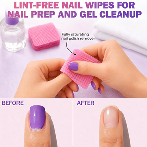 Lint Free Square Non Woven Cotton Pads Disposable Cleaning Wipes For <b>Nail</b> Polish Remover <b>Nail</b> <b>Extension</b> Glue Eyelash Adhesive No - Product Image 2