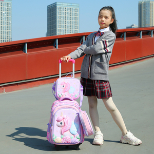 Juego de Mochila Escolar 3 en 1 KIDPLACE con Lonchera y Estuche para Lápices, Cierre de Cremallera Impermeable, Diseño de Dibujos Animados - Product Image 4