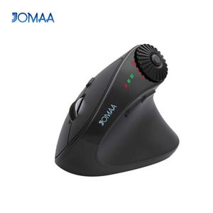 Ratón vertical inalámbrico JOMAA con DPI ajustable, modelo dual con perilla de ajuste de funciones para computadora portátil con Windows. - Product Image 1