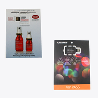 Kunci Web USB plastik tipis untuk hadiah promosi dompet brosur kartu kertas Flyers