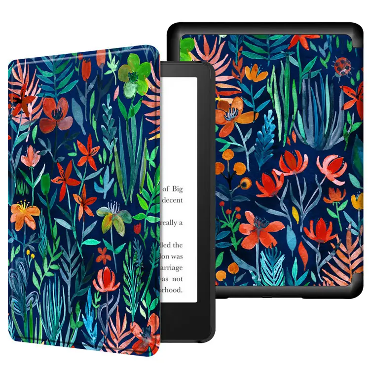Slim shell Case for 6.8" Kindle Paperwhite 11th Generation 2021 PU Leather Flip Cover Case with Auto Sleep/Wake Function