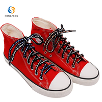 Lacets de chaussures en polyester haute résistance à motif ondulé, multicolores contrastés, pour accessoires de chaussures