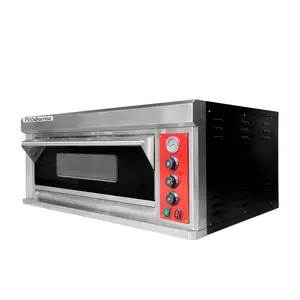 Commercial electric bread oven, single deck 2 plates oven baking machine