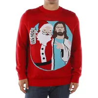 क्रू गर्दन यूनिसेक्स वयस्क बुना हुआ क्रिसमस जम्पर कस्टम स्वेटर बदसूरत क्रिसमस स्वेटर