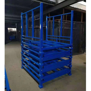 Étagère d'entrepôt en acier, colonne 40x40mm, poutre 1,5mm, empilable, 1 niveau, bleue, type principal, assemblage par vis - Product Image 2