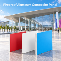 Panneau composite en aluminium ignifuge à grain de teck 4 mm 1220x2440 mm, plaque ACP pour panneaux décoratifs d'hôtel