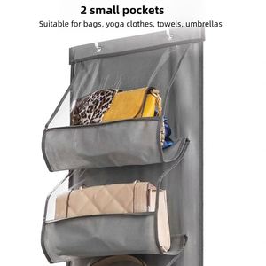 2026 Home Organization <b>Hook</b> Hanger 6 Pocket Big Bags Storage Folding Hanging Purse Handbag Organizer Storage - Product Image 6
