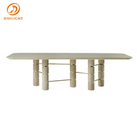Nouvelle conception de table à manger italienne moderne, meuble commercial pour hôtel, café, restaurant moderne