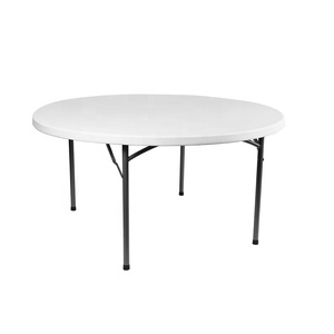 Mesas Redondas Plegables de Plástico de <span class=keywords><strong>4</strong></span> Pies y 5 Pies para Jardín, Patio, Eventos y Fiestas - Product Image 6