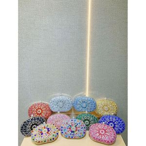 Herzförmige Clutch Strass Abendtaschen für Damen Frauen Abschlussball Gold Kristall Handtasche - Product Image 4