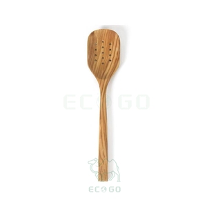Cuchara Ranurada de Madera de Olivo y Bambú de Alta Calidad al por Mayor, Ecológica, Segura para Alimentos, Sostenible y Ligera, Utensilio de Cocina - Product Image 6