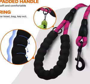 DZ Laisse pour chien en nylon de haute qualité, anti-explosion, confortable, avec motif solide pour une promenade en toute sécurité - Product Image 6