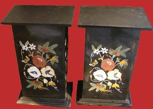Inlaid Stone <b>Marble</b> Base For Home Decorative Top <b>Round</b> Shape <b>White</b> <b>Marble</b> Inlay Work <b>Table</b> Top Base As For Buyers Requirement. - Product Image 3