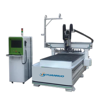 Routeur CNC YuanNuo haute rigidité 3 axes, précision 0,01 mm, déplacement 3800x2200 mm, 380V/220V, machine de sculpture sur bois