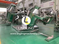 Mesin Pencampur 3D Stainless Steel untuk Bahan Kimia & Bubuk Rempah dengan Inti Pengaduk Berkualitas Tinggi, Blender Bubuk Kering