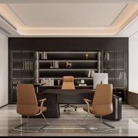 Bureau de direction moderne et luxueux, mobilier commercial haut de gamme, bureau de PDG intelligent et réglable