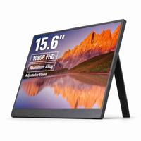 Moniteur portable de jeu OEM ODM personnalisé de 15,6 pouces 1080P FHD, écran ultra fin IPS, deuxième écran pour ordinateur portable, écran LCD Type-C pour PS5