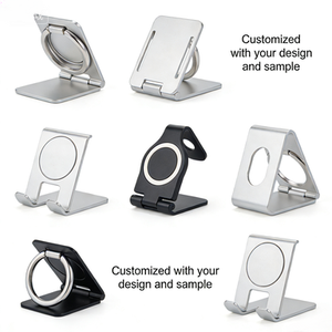 Custom Factory CNC Machined Aluminum 360 Degree Rotating Phone <b>Tablet</b> Desk <b>Stand</b> with for Machining - Product Image 3