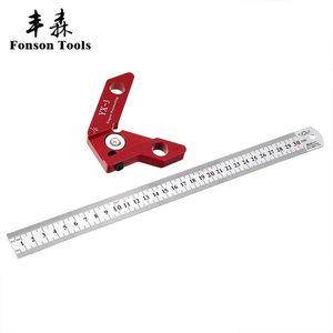 YX-<span class=keywords><strong>3</strong></span>木工センターファインダースクライバー45度角度ラインキャリバーアルミニウム合金は、円形および正方形のセンターラインマーカーを支援します - Product Image 2