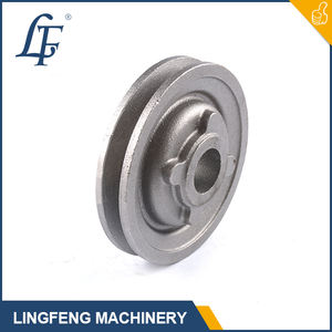 하이 퀄리티 사용자 정의 회색 철 벨트 풀리 주조 모래 주조 주철 주조 CNC Machining-GG25 GJL25 FC25 산업용 사용 - Product Image 5