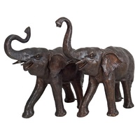 Statues industrielles modernes en bronze antique, grande sculpture d'éléphant en laiton