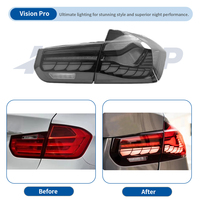 Feux arrière HETOP F30 2012-2018 GTS clairs à LED DRL pour BMW Série 3 – Amélioration et modification des feux de freinage et de recul – Pièces automobiles