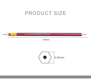 맞춤형 문구류 맞춤형 로고 줄무늬 연필 지우개 포함 표준 목재 흑연 연필 세트 학교 학생용 펜 - Product Image 5