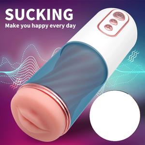 Vera e propria forte aspirazione potente vibrante maschio succhiare masturbatori Sexy vaginale masturbatore tazza per gli uomini giocattoli del sesso - Product Image 2