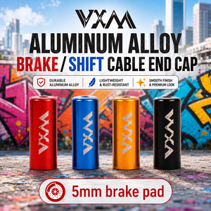 VXM 4mm/5mm 26 英寸车轮尺寸自行车刹车变速线端盖防磨损铝合金 CNC 切割一体式山地车公路车接头 - Product Image 1