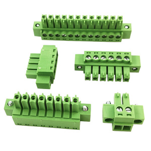 3.81mm Pitch Complete Male & Female Through-Wall Screw <b>Terminal</b> Block Set With Flange, Tool-Free Connection - Product Image 5