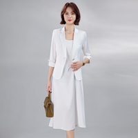 Veste de costume satinée jaune en acétate pour femme, légère et élégante, idéale pour l'été, pour les professionnels de la vente.