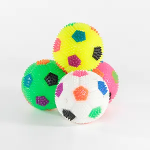 2021 Funny TPR Customized football rubber bounce ball skip ball Light-uprelieve stress squishy rubber balls