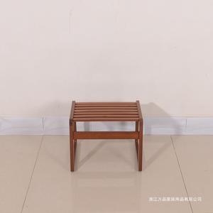 <b>Bamboo</b> Small <b>Stool</b> Rectangle Carbonized Color Framework Structure For Adults Children Elderly - Product Image 4