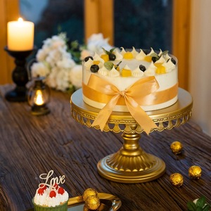 Support à gâteau jetable stable en fer à une seule couche, mariage, hôtel, <span class=keywords><strong>café</strong></span>, goûter, anniversaire, banquets, outils pour gâteaux - Product Image 3