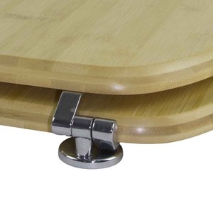 博凡环保型带锌铰链的博凡环保型竹制马桶座圈 - Product Image 4