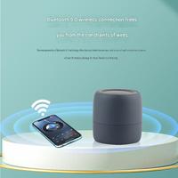 Haut-parleur Bluetooth portable mini personnalisé d'usine 5.3 avec lumières RGB, 500 mAh, sans fil, FM, carte TF, AUX, USB, support de téléphone magnétique, pour extérieur