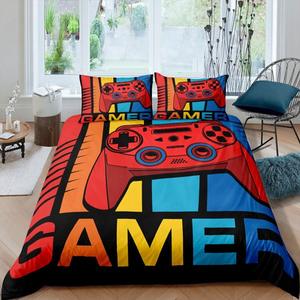 Juego de ropa de cama de tres piezas con estampado Digital 3D, juego de edredón con elementos de juego móvil para jugador - Product Image 4