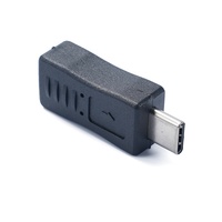Adaptateur Mini 5 broches femelle vers Type-C mâle (port en T) pour téléphones et tablettes Android – Convertisseur de données et de charge – Fabriqué en Chine