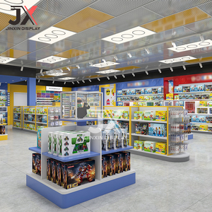 ตู้โชว์ร้านขายของเล่นแบบ LED ดีไซน์ 3 มิติ ผลิตตามสั่ง ชั้นวางขายของเล่นแบบตัวต่อ ชั้นวางขายของเล่นทันสมัย เฟอร์นิเจอร์ร้านขายของเล่น เคาน์เตอร์ของขวัญ - Product Image 2