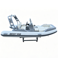Bateau pneumatique semi-rigide (RIB) personnalisé à coque en aluminium, certifié CE, idéal pour l'observation des oiseaux et les excursions dans les réserves naturelles