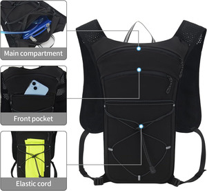Lightweight Running <strong>Vest</strong> Backpack Outdoor Sports Trail Racing Marathon Hiking Fitness Bag Hydration <strong>Vest</strong> <strong>Pack</strong> for <strong>Men</strong> Women - Product Image 2